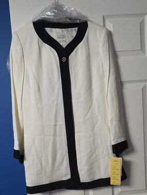 Brownstone Studio Two-Tone Black & Ivory Jacket